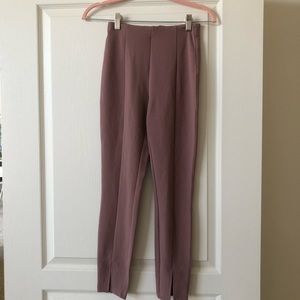 ASOS Petite Jersey Slim Suit Pants in Mauve